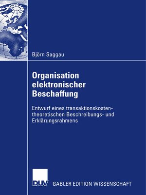 cover image of Organisation elektronischer Beschaffung